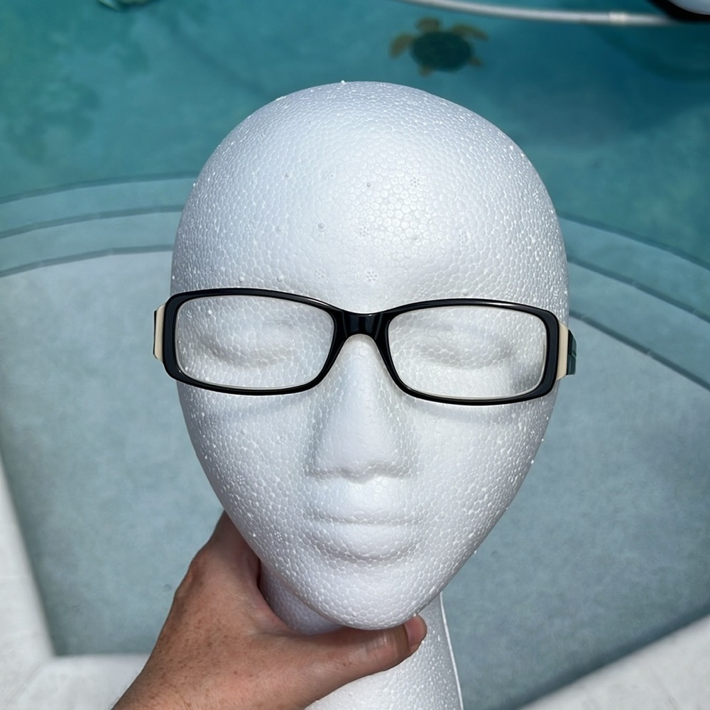 HUGO BOSS Designer Luxury Black & White Women’s Full Rim Eyeglasses - Picture 9 of 11